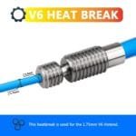 Extruder 3D printer E3D V6 Throat HeatBreak Hotend Throat 1.75mm Filament Tube Pipes - Image 4