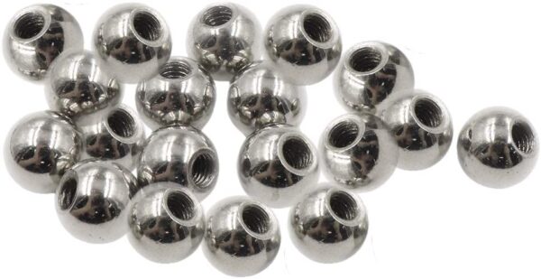 BTMB Stainless Steel K800 Drilling T Ball 10mm Dia M4   4 PCS