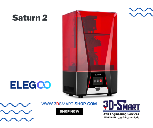 ELEGOO Saturn 2 Resin 3D Printer with 10'' 8K Mono LCD