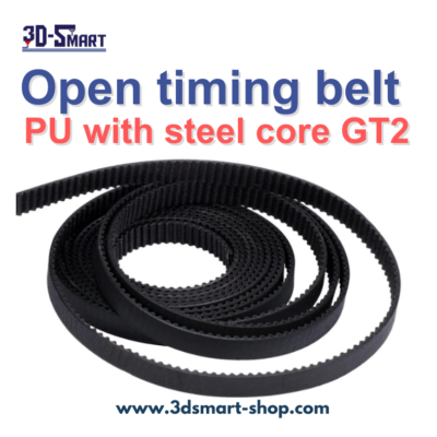 Open timing belt PU with steel core GT2