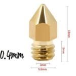 MK8 Flate Brass Nozzle 0.4mm
