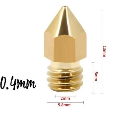 MK8 Flate Brass Nozzle 0.4mm