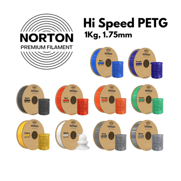 NORTON Hi Speed PETG 1.75mm 3D Filament 1KG
