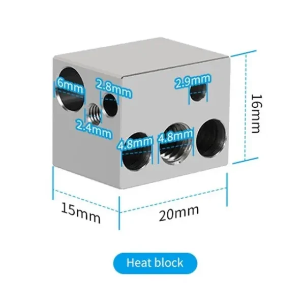 Elegoo Neptune 4 / 4 Pro Heating block - Image 2