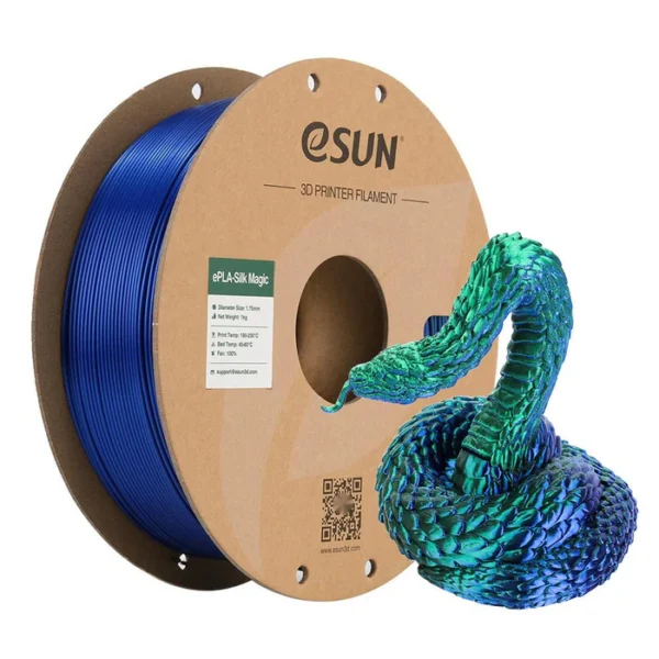 eSUN ePLA-Silk Magic 1.75mm 3D Filament 1KG - Green Blue