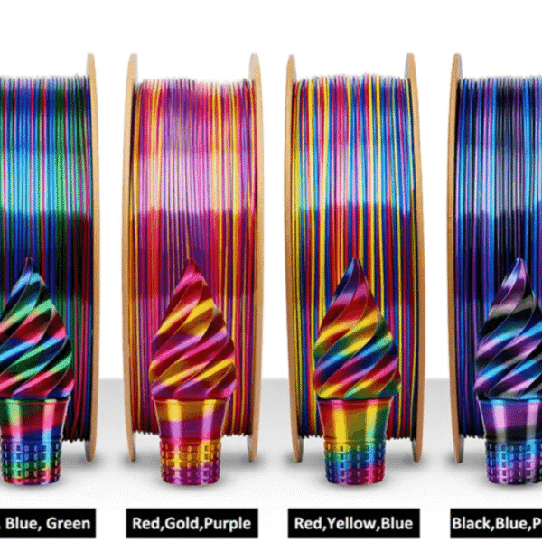 NORTON Tri Color Silk PLA 3D Filament 1.75mm 1Kg