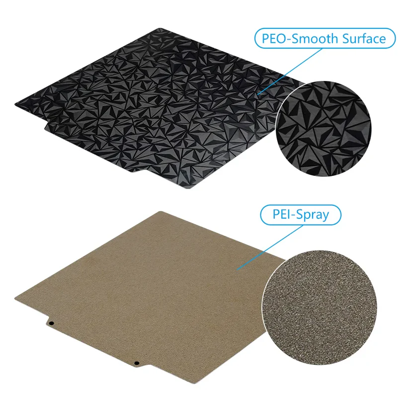 thumbnail image 2 of ENERGETIC Textured PEI Sheet And Smooth PEO/PET Build Plate 335x365mm Double Sided Spring Steel 2 of 14