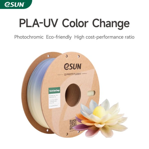 eSUN PLA-UV Color Change 1.75mm 3D Filament 1KG - Image 1