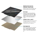 3D Printer High-temp PEI+PEY Patterned Sheet Build Plate Double Sided Magnetic Bed - Image 3