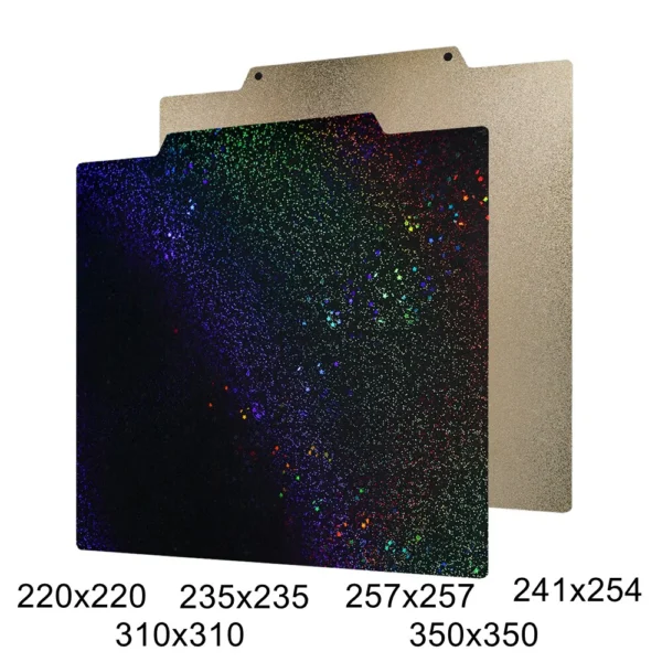 3D Printer High-temp PEI+PEY Patterned Sheet Build Plate Double Sided Magnetic Bed