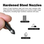 ELEGOO Centauri Carbon Nozzle Hardened Steel (1PC) - Image 8