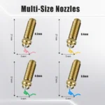 Brass & Hardened Steel Tip Nozzles for ELEGOO Centauri Carbon (1PC) - Image 4