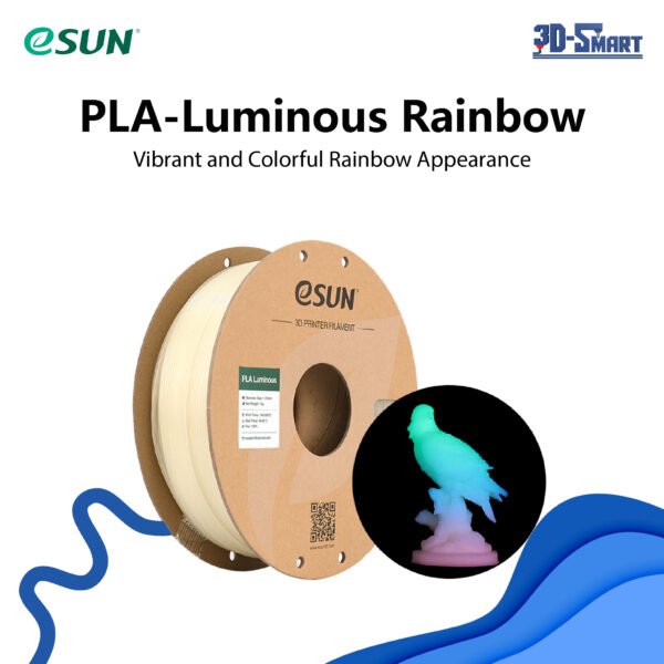 eSUN PLA-Luminous Rainbow 1.75mm 3D Filament 1KG