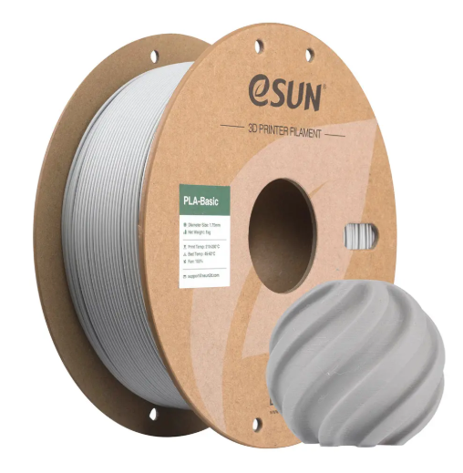 eSUN PLA-Basic 1.75mm 3D Filament 1KG - Concrete Grey