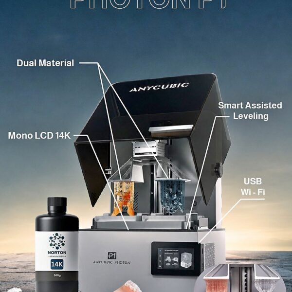 Anycubic Photon P1 — Dual-Color & Dual -Material 3D Printer egypt