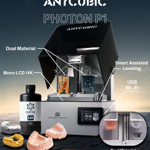 Anycubic Photon P1 — Dual-Color & Dual -Material 3D Printer egypt
