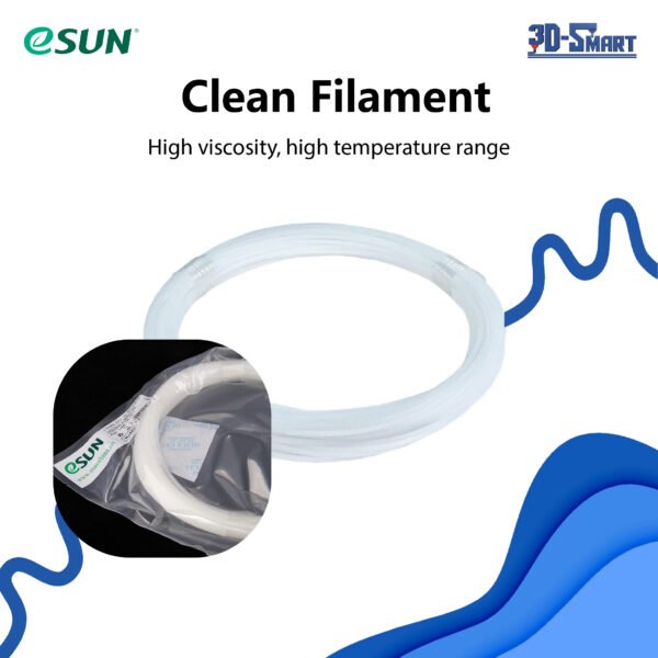 eSUN Clean filament 1.75mm , White , 0.1KG , Without roll